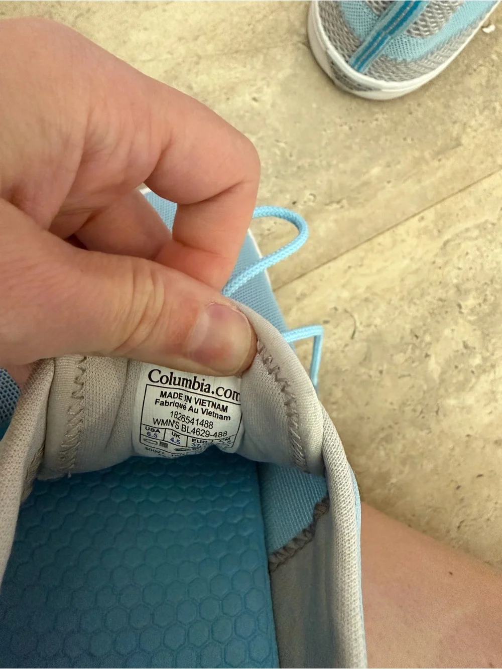 Columbia PFG Light Blue Lace-Up Water Sneakers